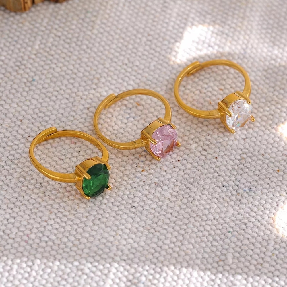 Chic Gold Adjustable Ring - Picture 4 of 8